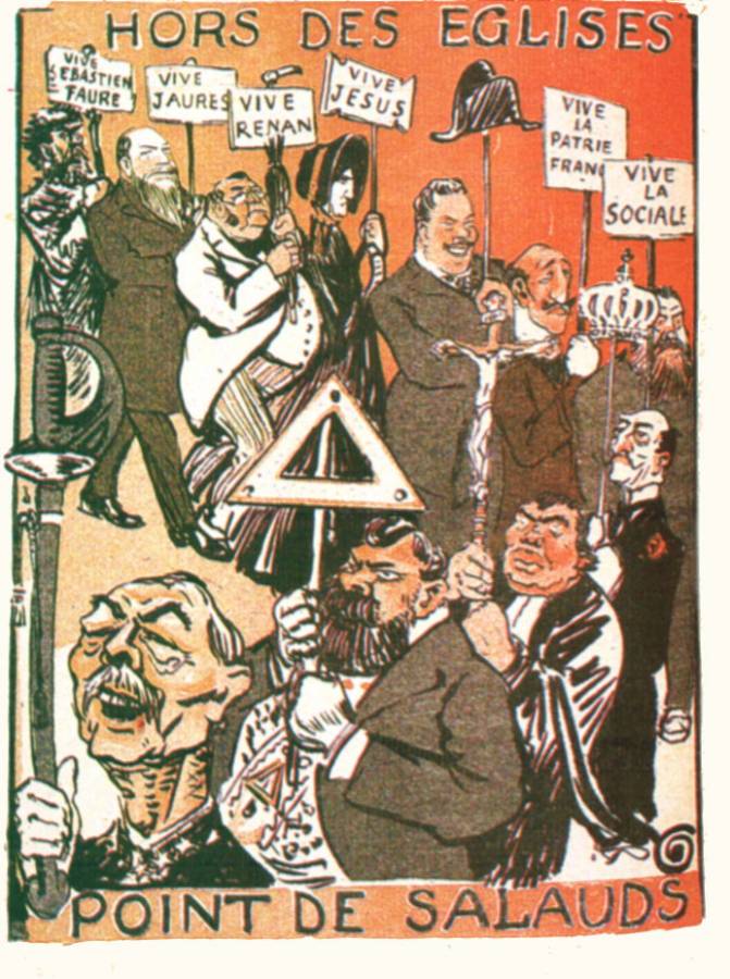 1904 L-Assiette au Beurre Grandjouan Hors des eglises....jpg